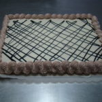 Tarta de chocolate blanco y trufa