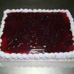 Tarta de mora y nata